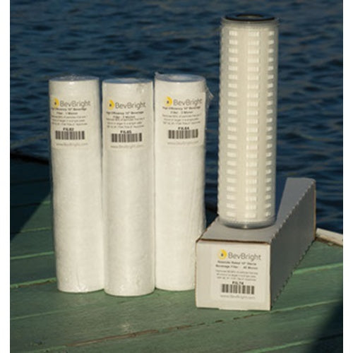 BevBright Pleated PES Filter - High Efficiency - 10" - 0.45 Micron Absolute