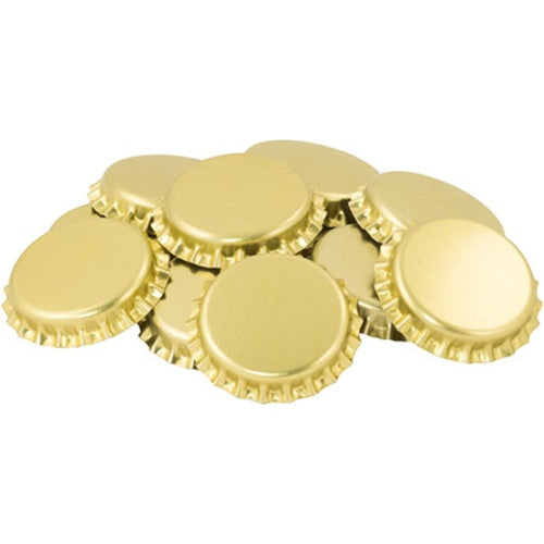 Bottle Caps - Gold - 50ea