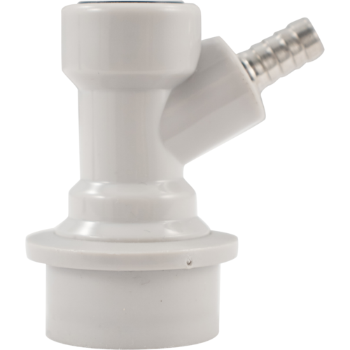 Ball Lock Quick Disconnect (QD) Gas In (GRAY) - Barb