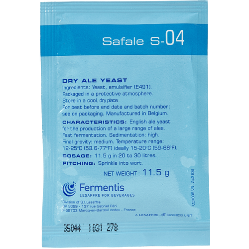 Fermentis Dry Yeast - Safale S-04