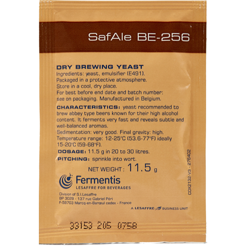 Fermentis Dry Yeast - Safbrew BE-256 Abbaye
