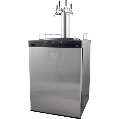 Komos Kegerator with Stainless Tower (Intertap SS Faucet) - Four Tap