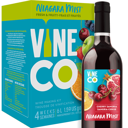 VineCo Wine Kit - Niagara Mist - Cherry Sangria
