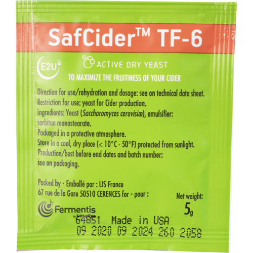 Fermentis Dry Yeast - Safcider TF-6