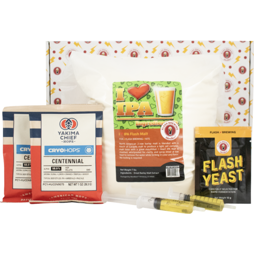 Flash Brewing™ - I Heart Ale | 5 gal Beer Recipe Kit | Just Mix & Ferment