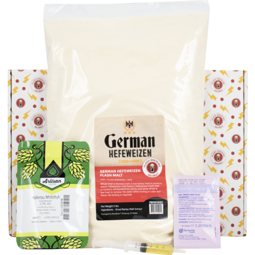 Flash Brewing™ | German Hefeweizen | 5 gal Beer Recipe Kit | Just Mix & Ferment