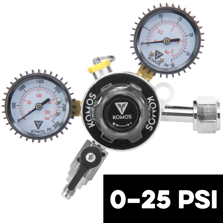KOMOS Universal Dual Gauge CO2 Regulator