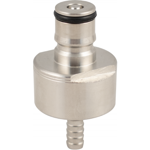 Carbonation & Line Cleaning Cap - Stainless - Ball Lock Quick Disconnect (QD) (Bev/Gas Compatible)