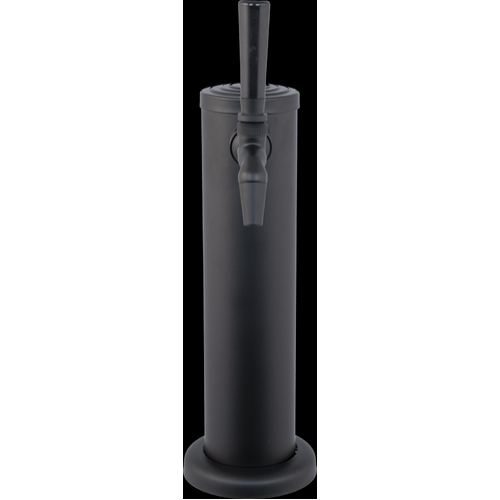 Komos Kegerator One-Tap Tower with NukaTap Faucets Black Matte