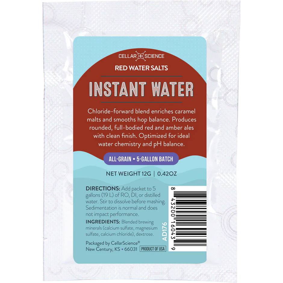 CellarScience® Instant Water™ | Red Water Salts