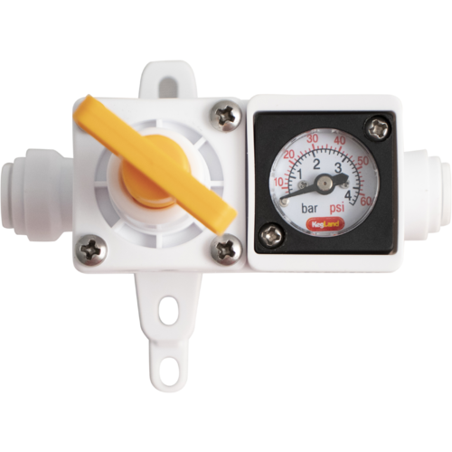 Duotight In-Line Regulator with Gauge