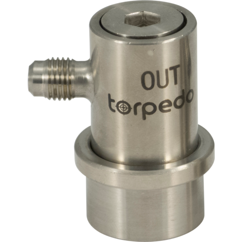 Torpedo Ball Lock Quick Disconnect (QD) Beverage Out (Stainless) - Flare