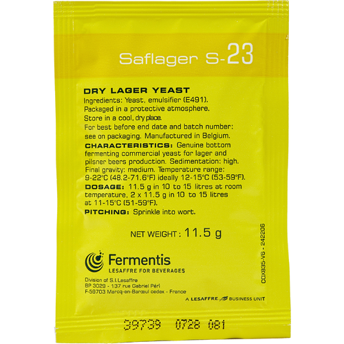 Fermentis Dry Yeast - Saflager S-23
