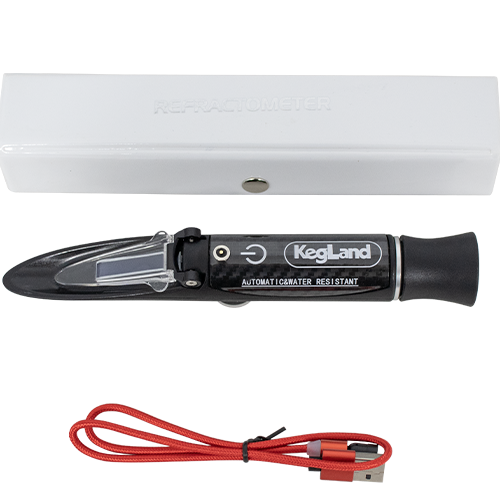 Kegland Saber Refractometer - Auto Temperature Compensation - LED Light