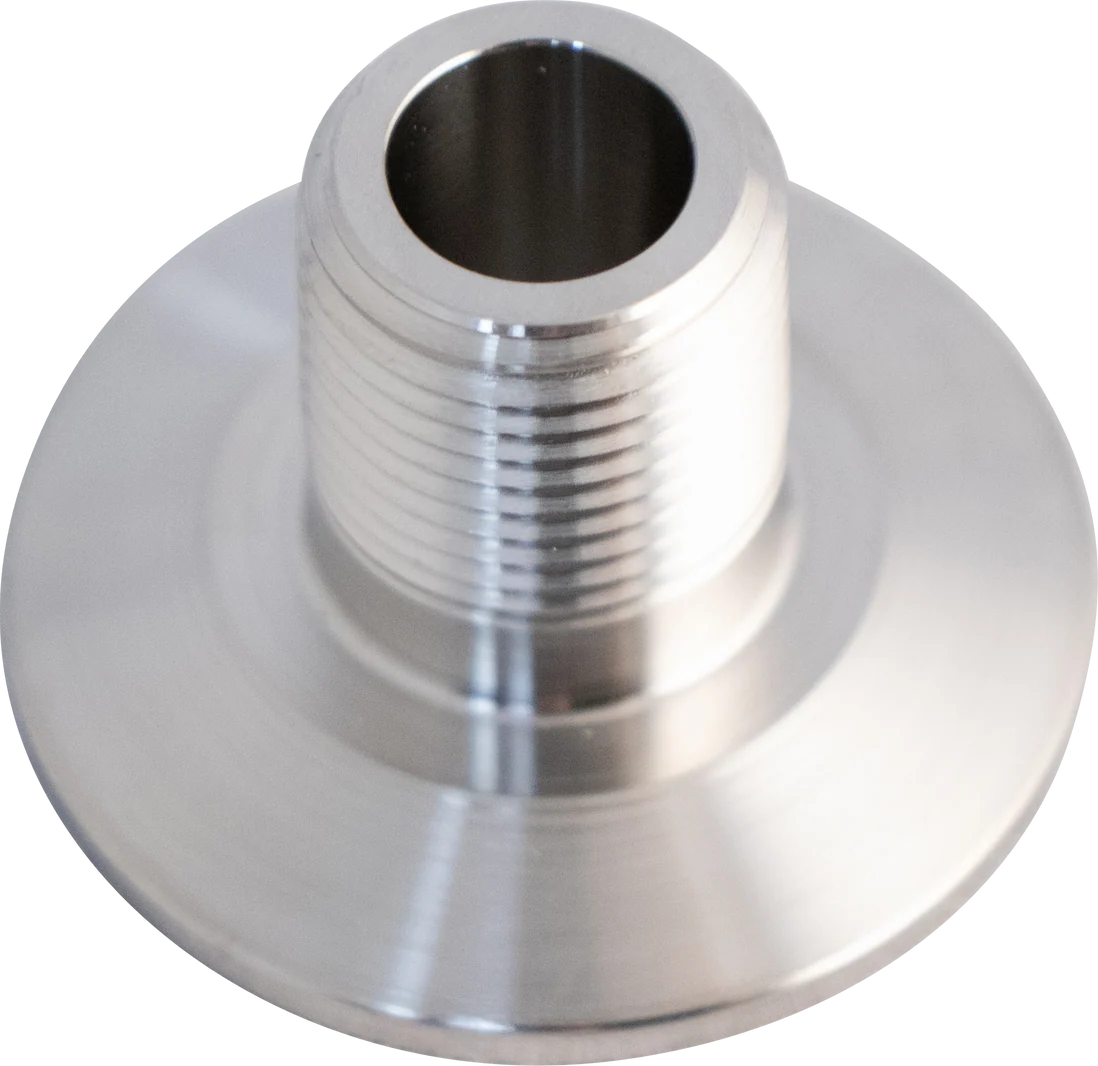 ForgeFit Stainless Tri-Clamp - 1/2" MPT x 1.5" T.C.