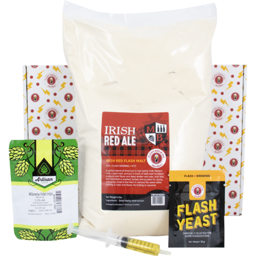 Flash Brewing™ - Irish Red Ale | 5 gal Beer Recipe Kit | Just Mix & Ferment