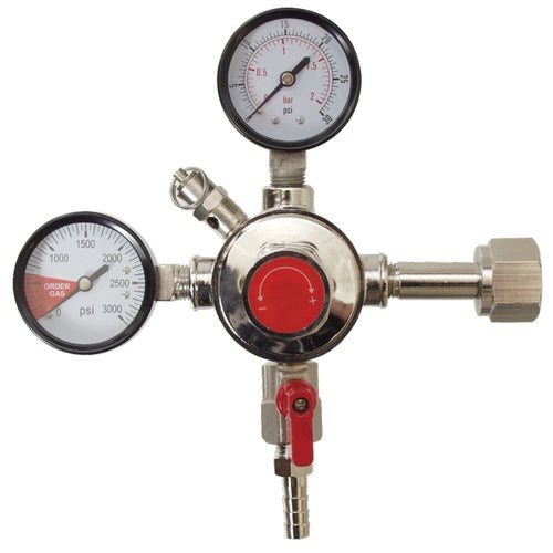 Fermentap CO2 Regulator - Dual Gauge