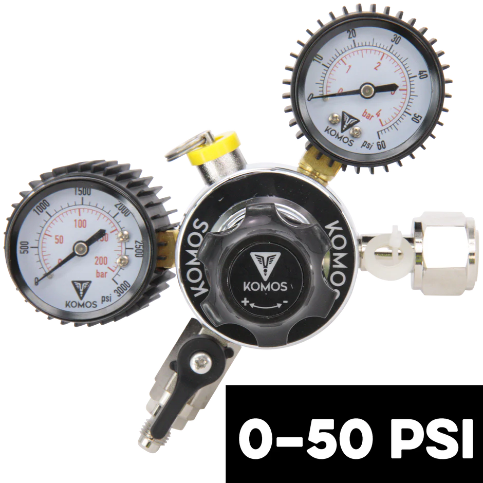 KOMOS Universal Dual Gauge CO2 Regulator