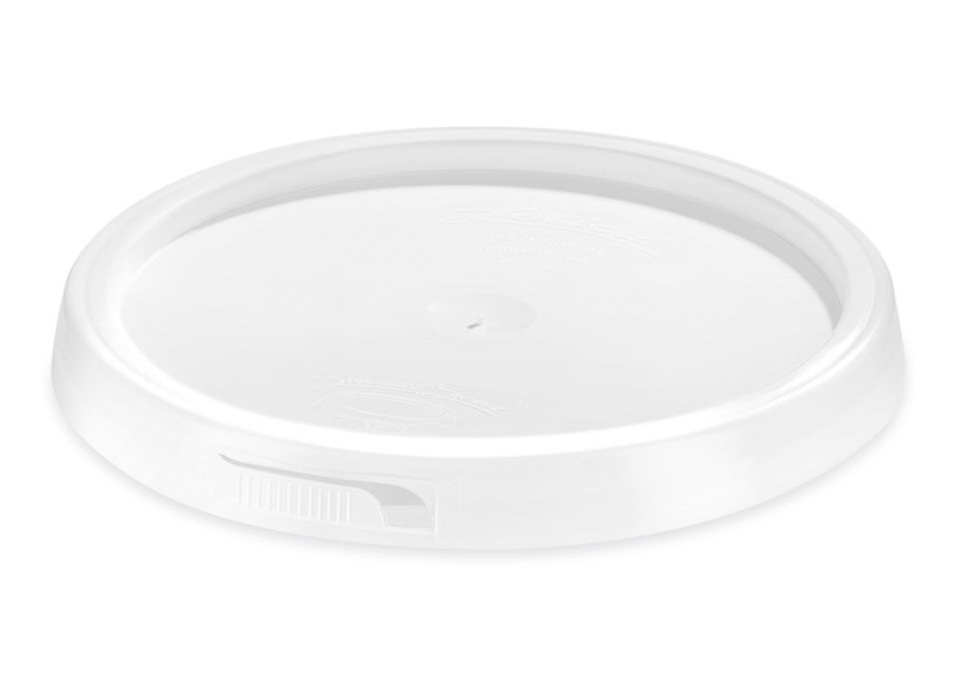 Lid for 1 gal Plastic Pail Bucket - White