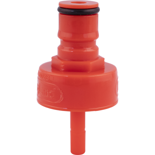 Carbonation & Line Cleaning Ball Lock Quick Disconnect (QD) Cap - Red Plastic