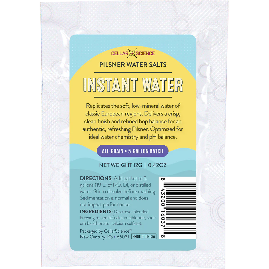 CellarScience® Instant Water™ | Pilsner Water Salts