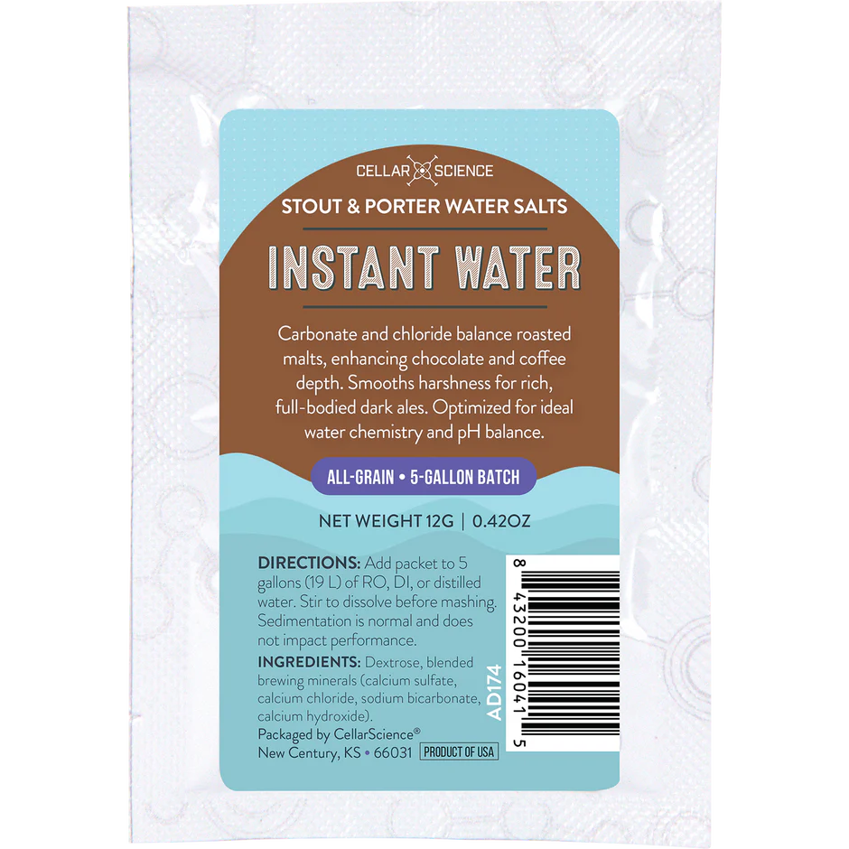 CellarScience® Instant Water™ | Stout and Porter Water Salts