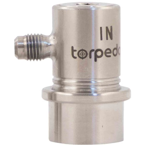 Torpedo Ball Lock Quick Disconnect (QD) Gas In (Stainless) - Flare